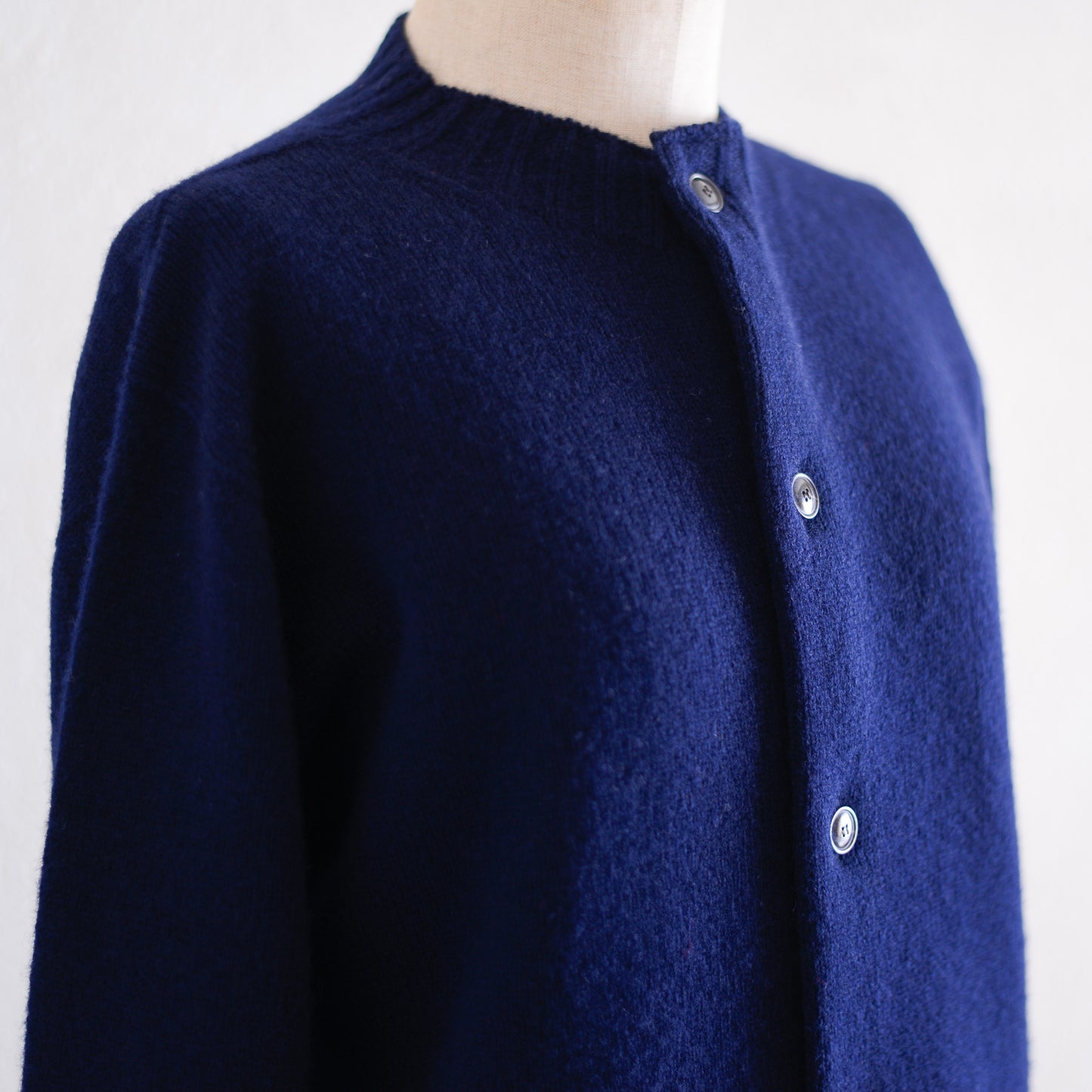 Navy wool cardigan