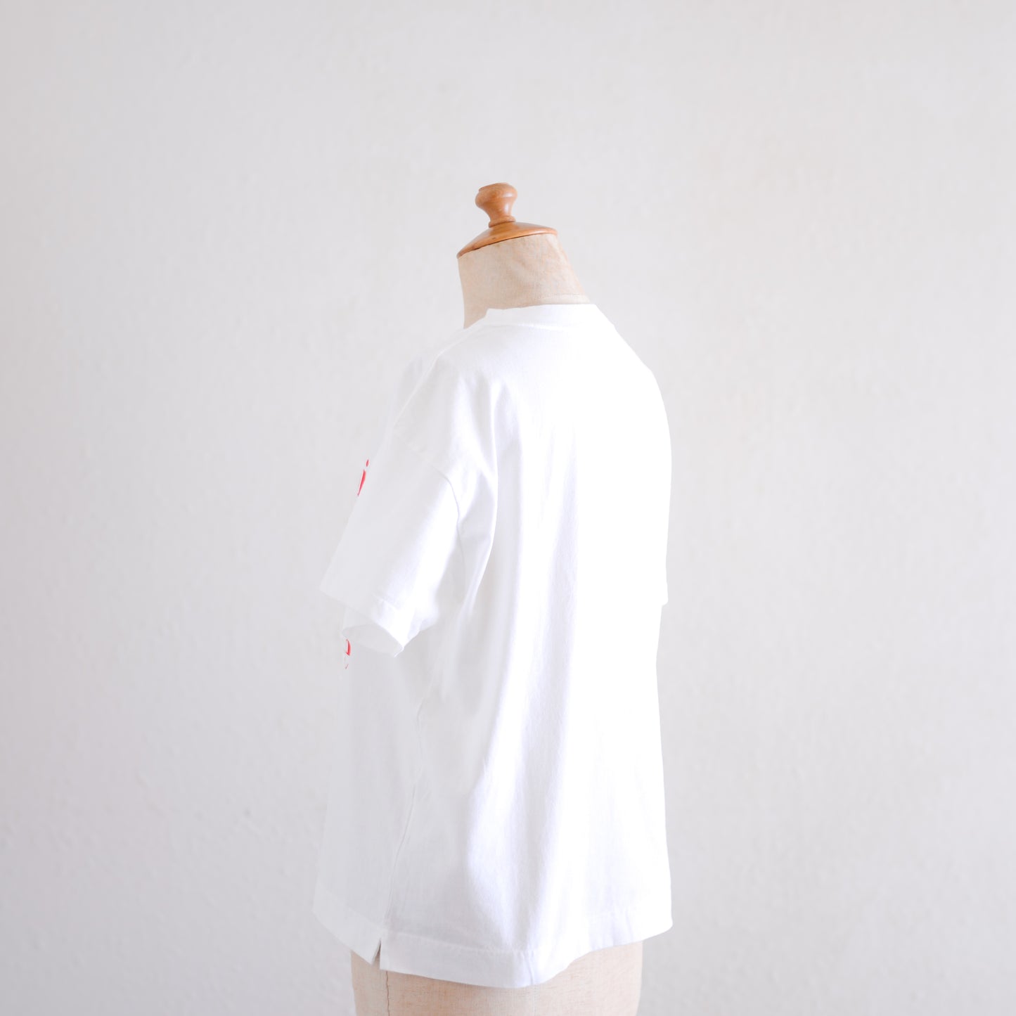 コットンプリントTシャツ Red