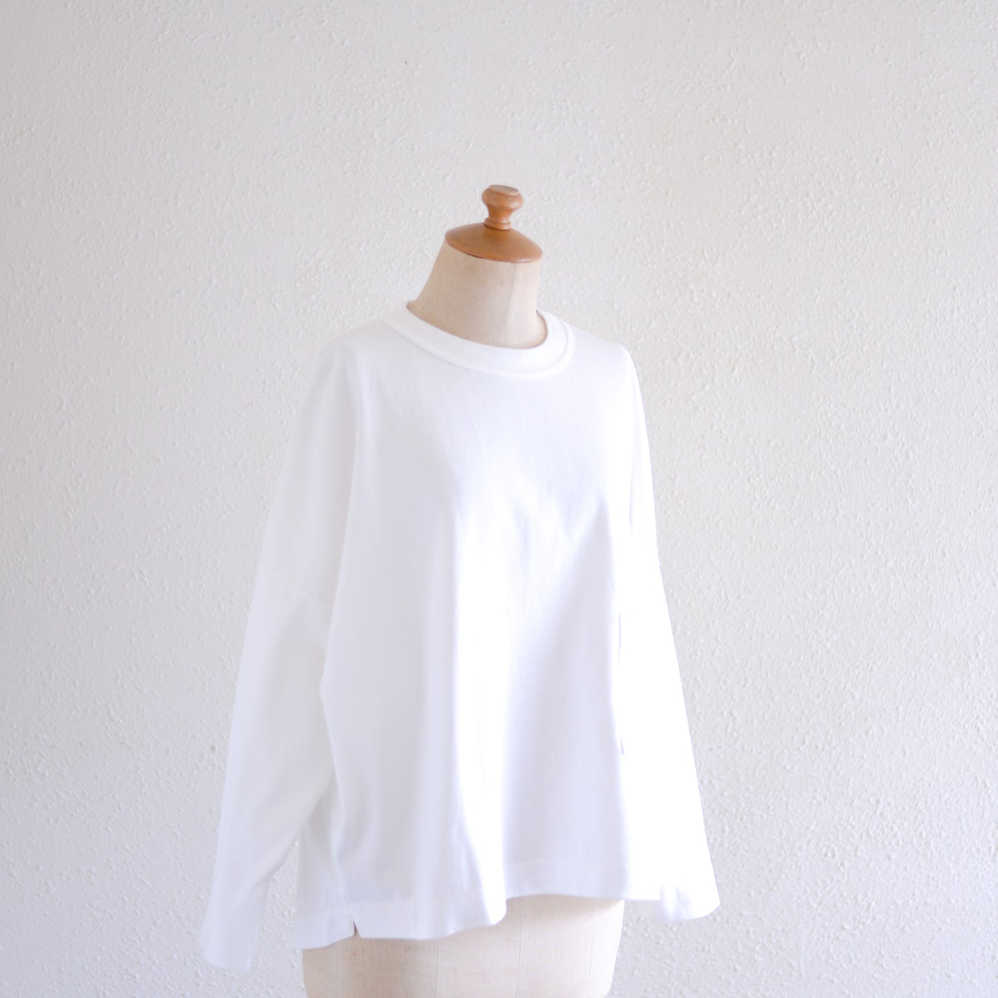 Cotton Drop Shoulder Pocket T-Shirt Off White