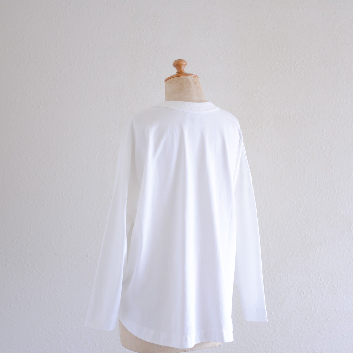 Cotton Drop Shoulder Pocket T-Shirt Off White