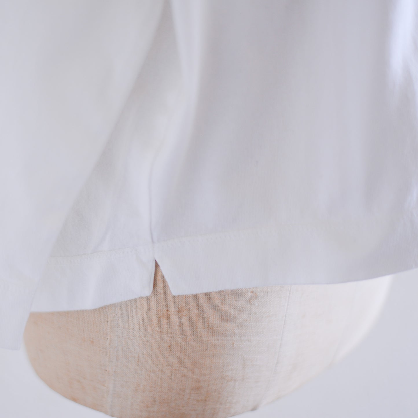 Cotton Drop Shoulder Pocket T-Shirt Off White