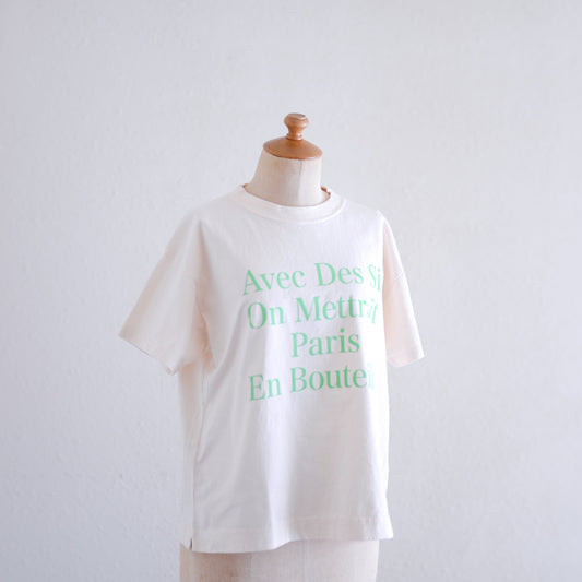 コットンプリントTシャツ Green