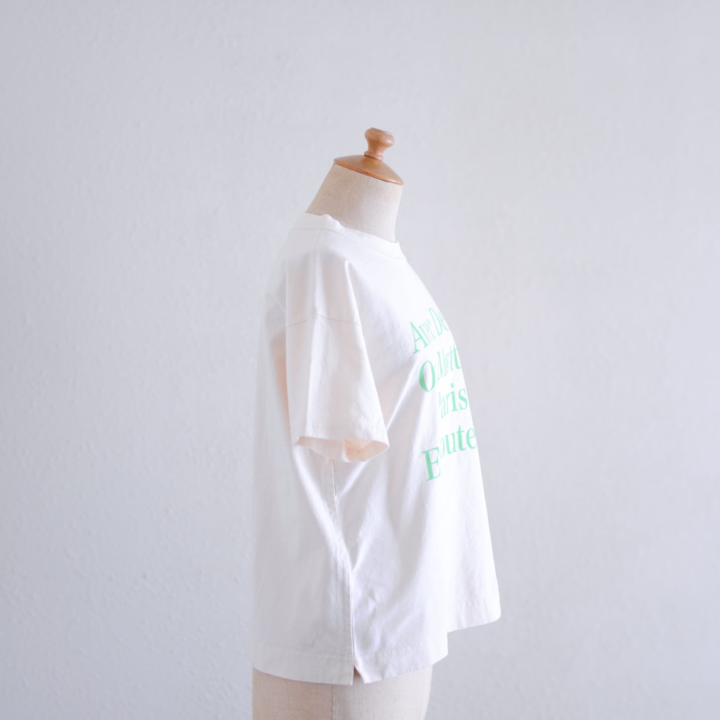 コットンプリントTシャツ Green