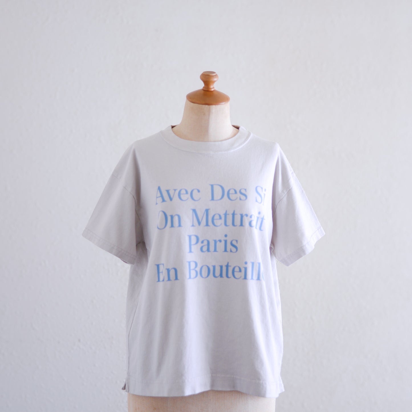 コットンプリントTシャツ Blue