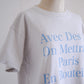 コットンプリントTシャツ Blue