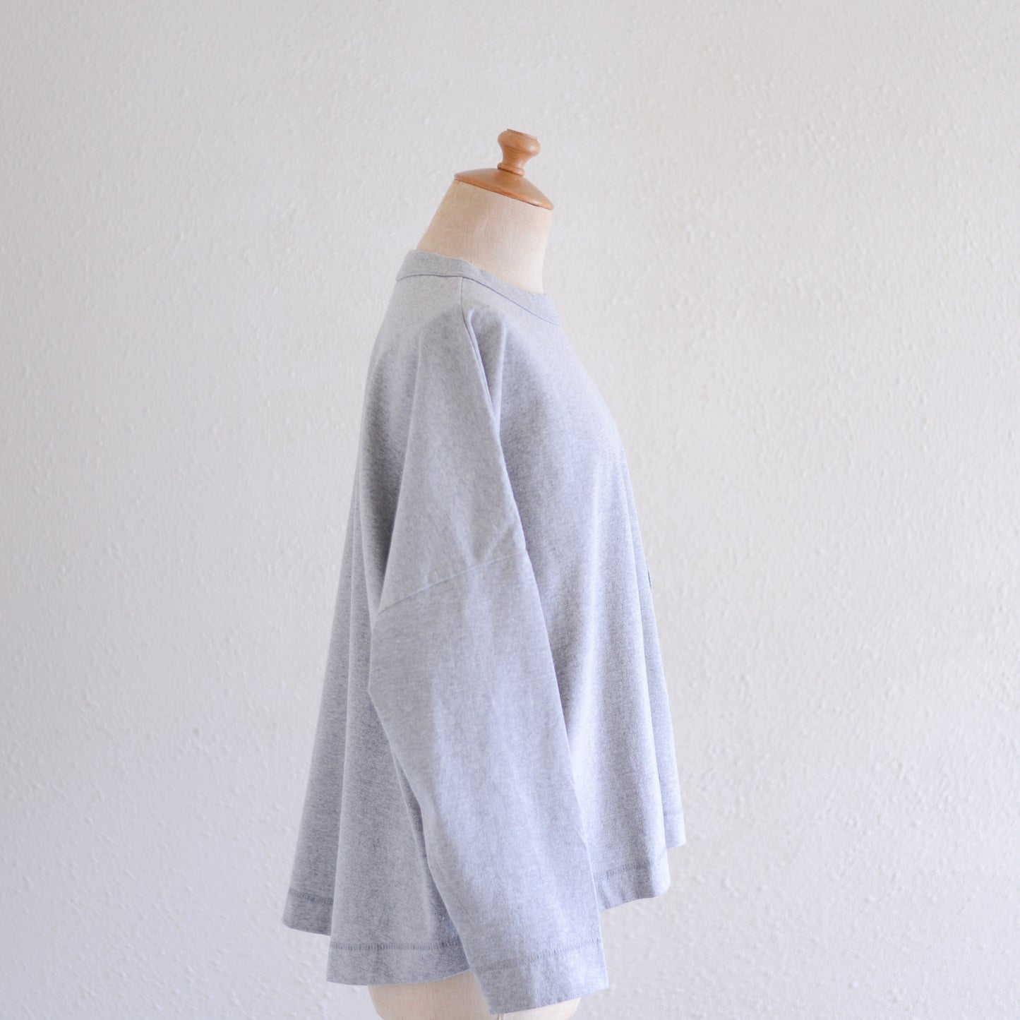 코튼 드롭 숄더 포켓 T셔츠 Gray