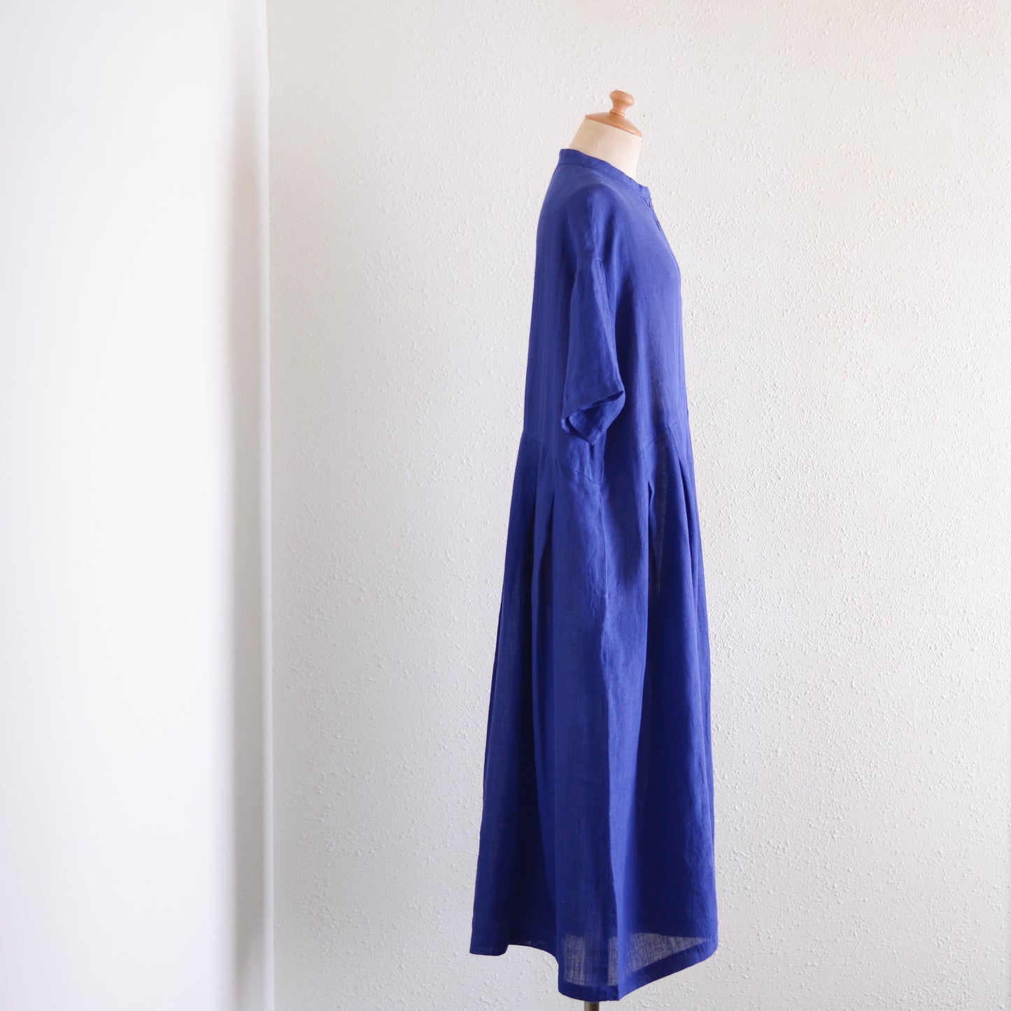 リネンプリーツワンピース Navy