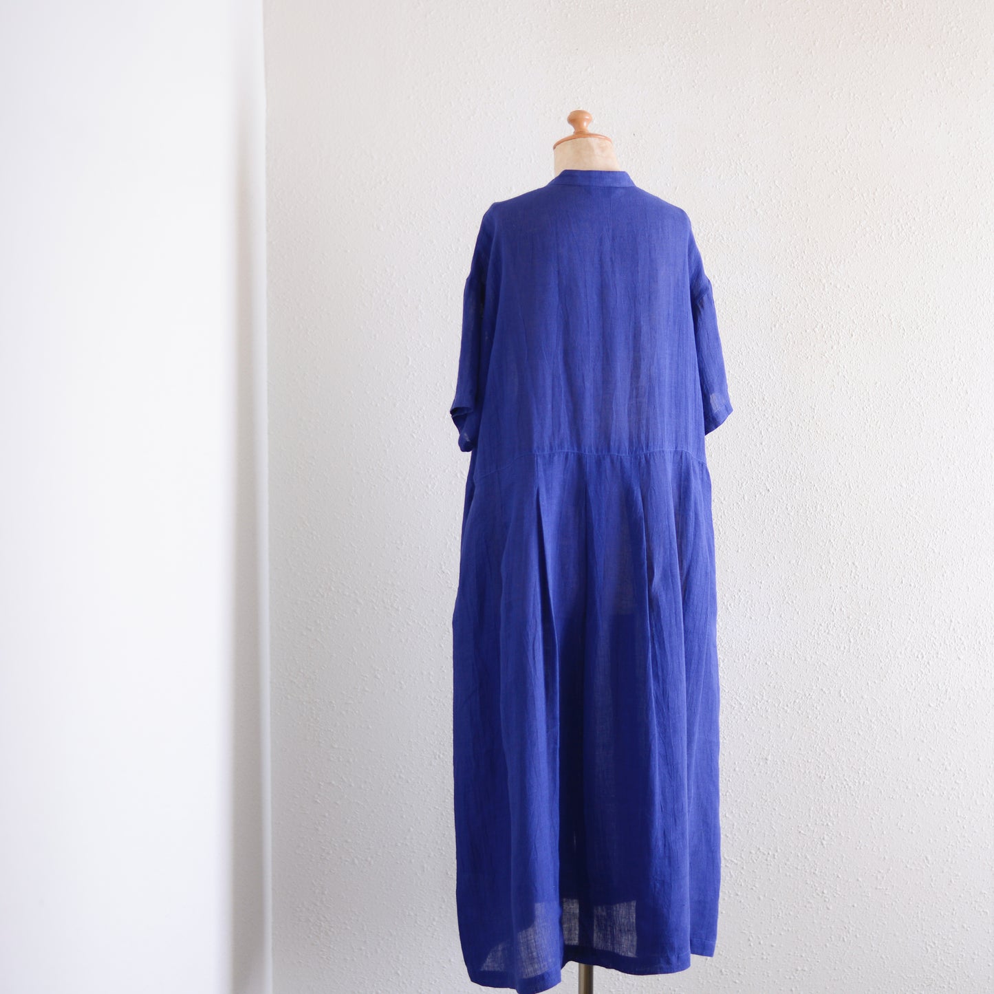 リネンプリーツワンピース Navy