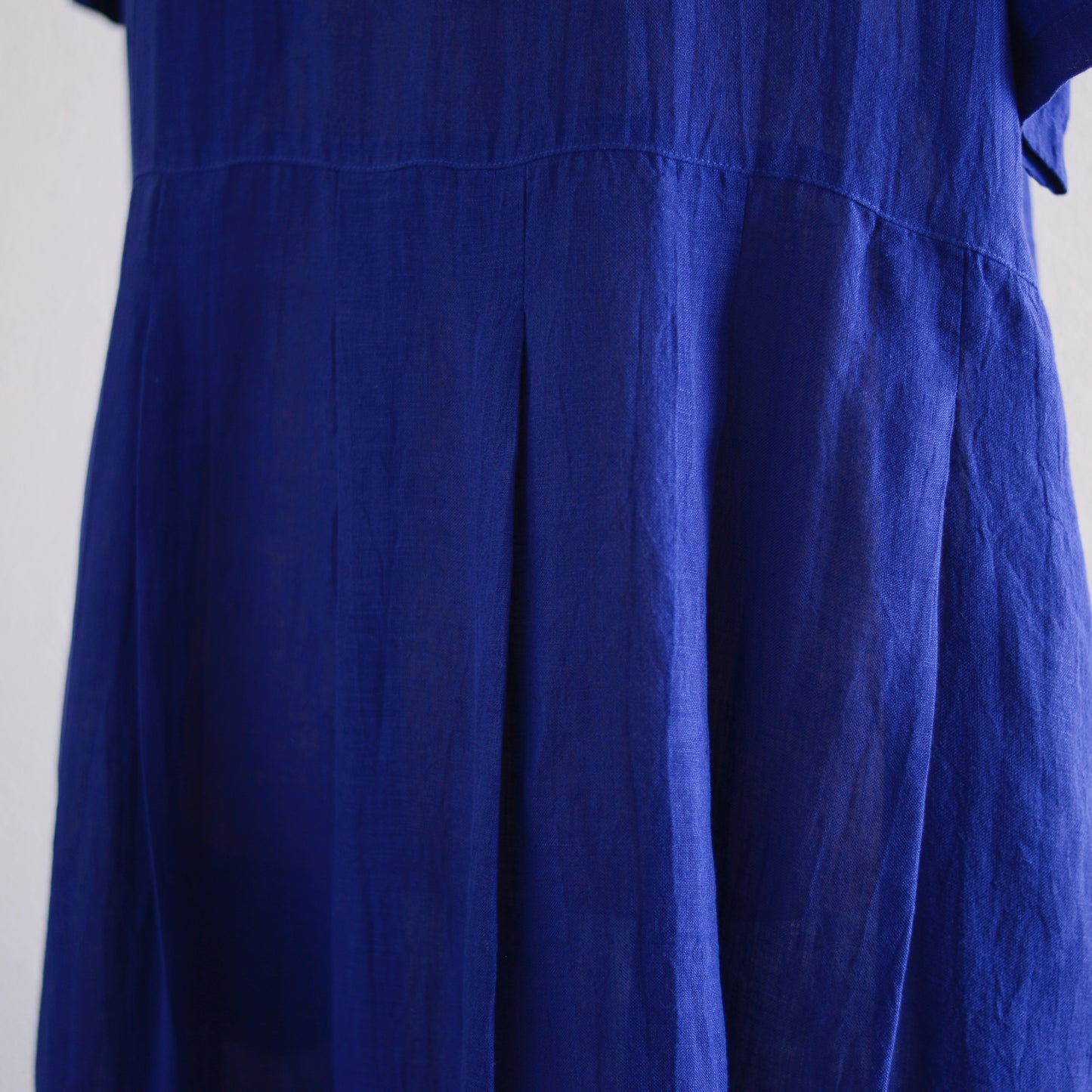 リネンプリーツワンピース Navy