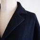 Soft Wool Long Coat Black