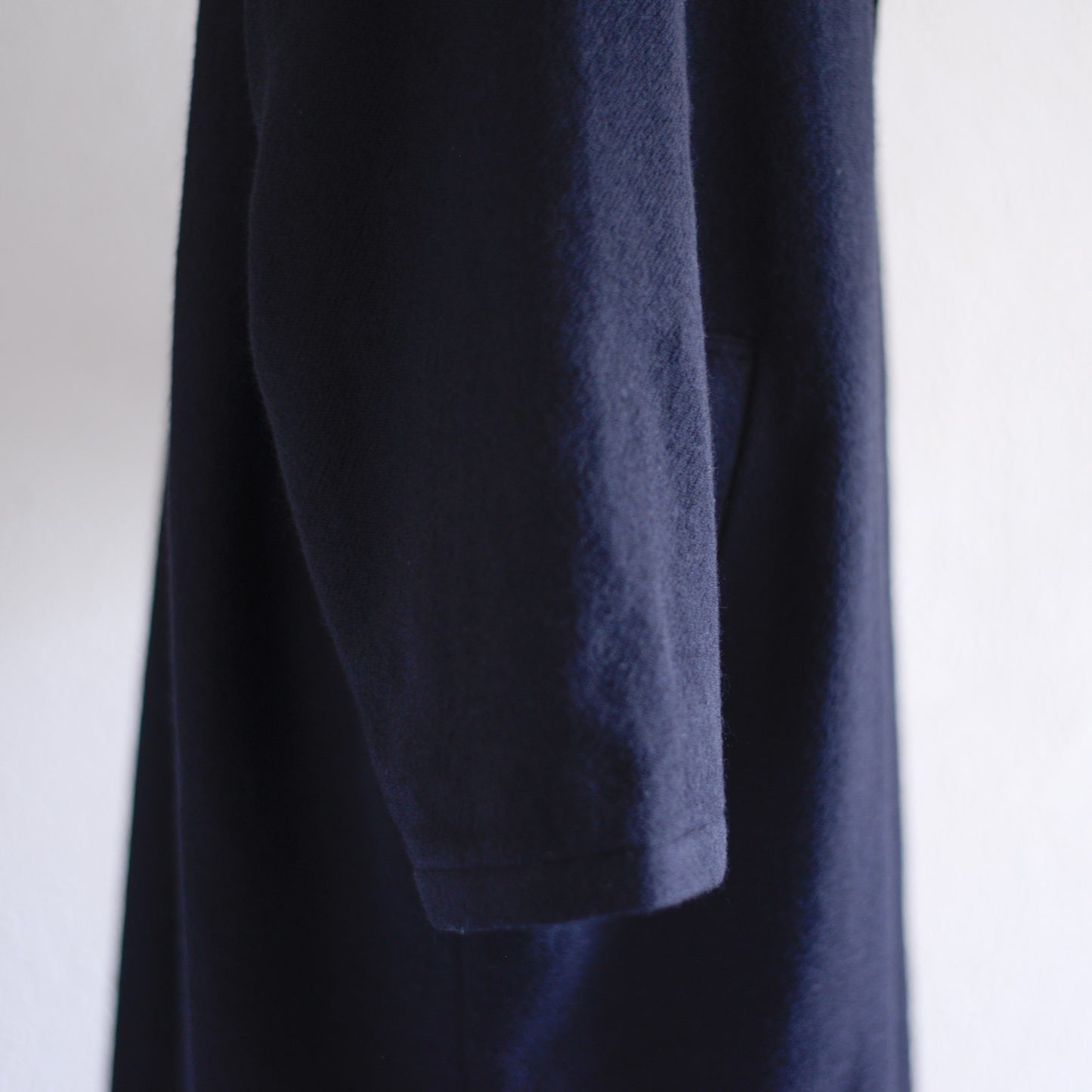 Soft Wool Long Coat Black