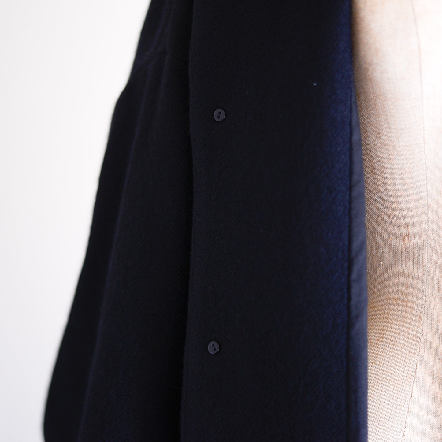 Soft Wool Long Coat Black