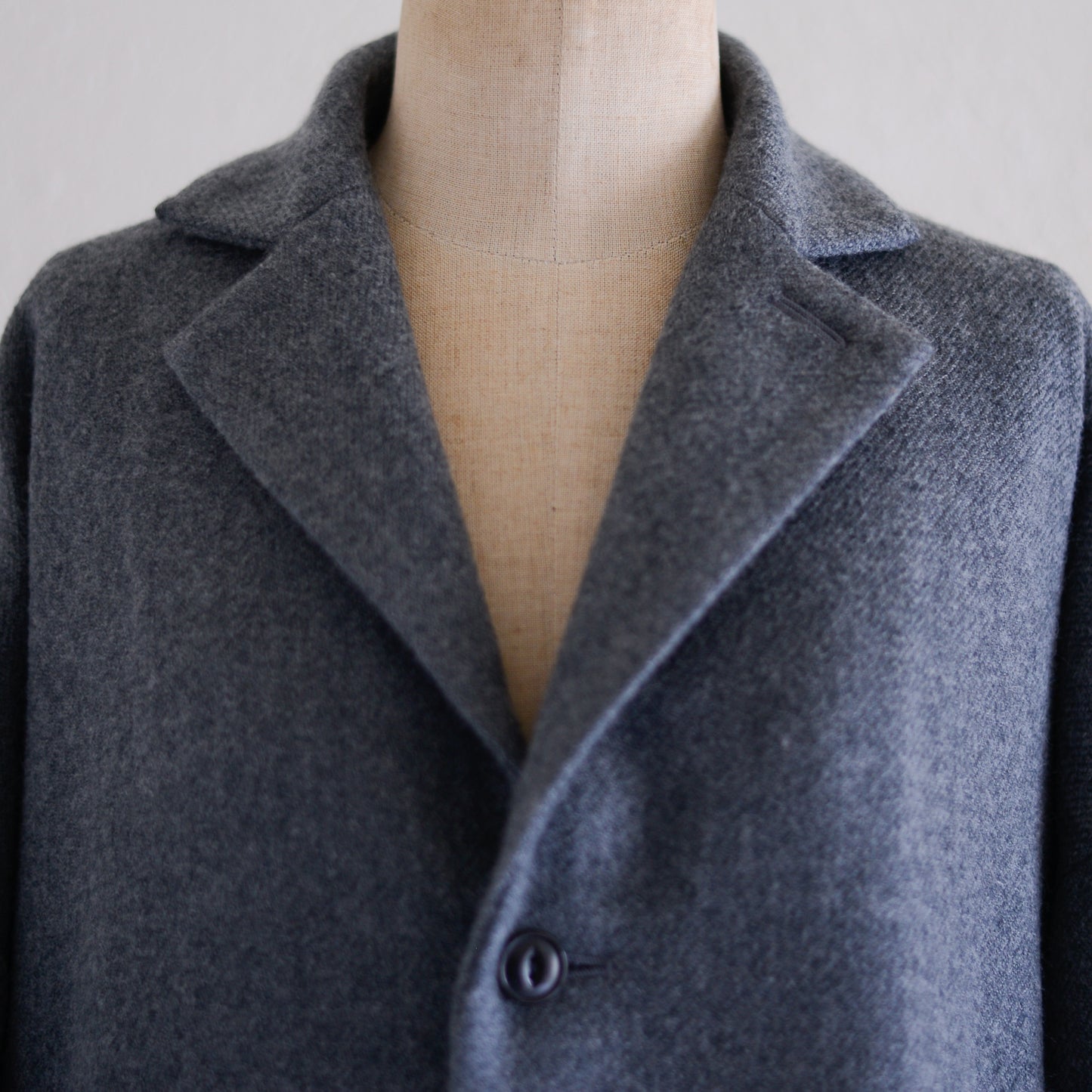 Soft wool long coat Gray