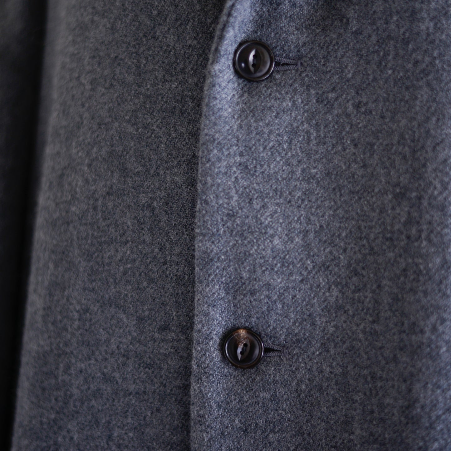Soft wool long coat Gray