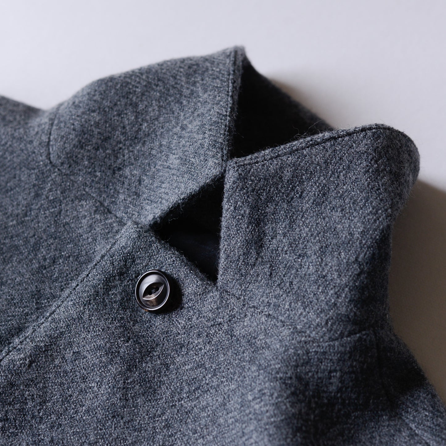 Soft wool long coat Gray