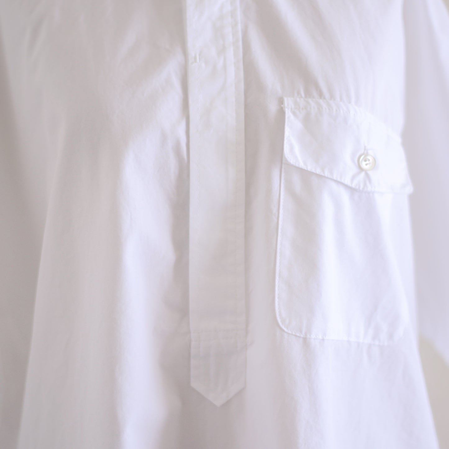 コットンラグランボタンダウンシャツ Off White