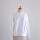 Waffle Cotton Pullover Off White