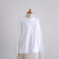 Waffle Cotton Pullover Off White