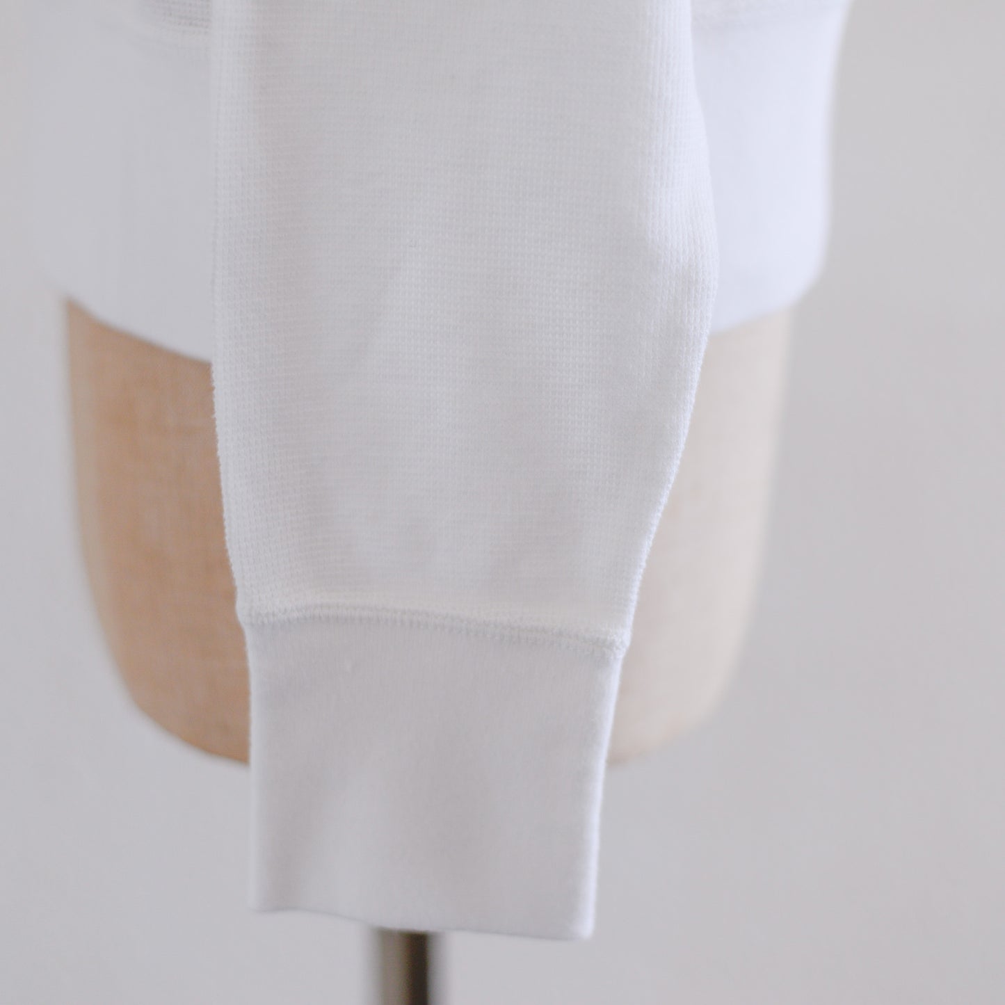 Waffle Cotton Pullover Off White