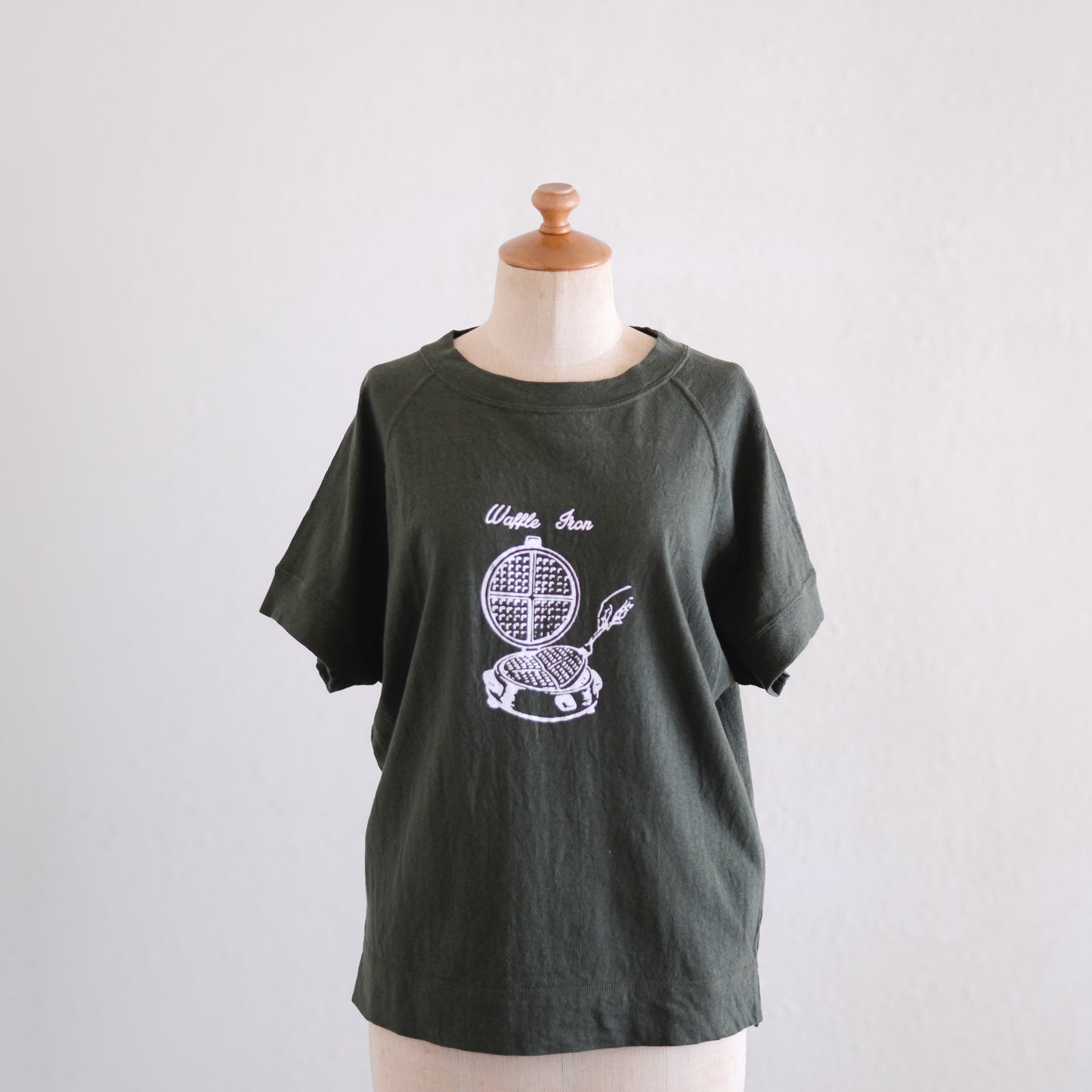 コットンラグランフレンチTシャツ Khaki