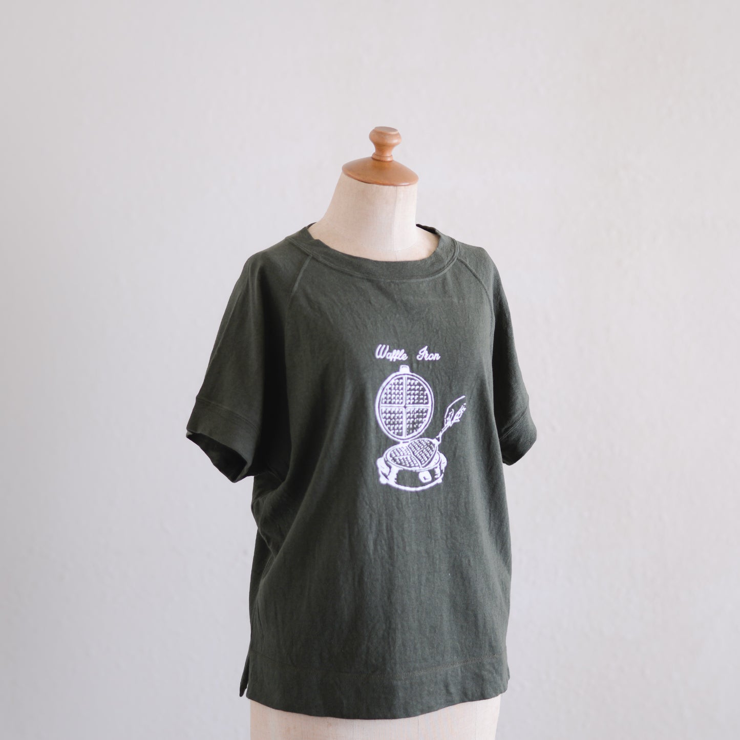 コットンラグランフレンチTシャツ Khaki
