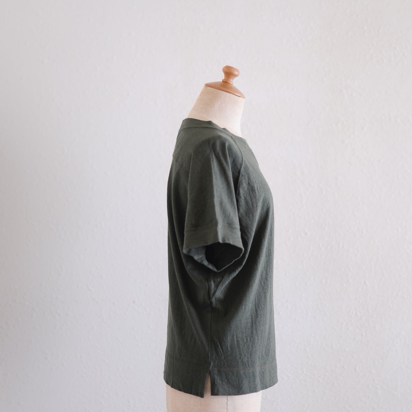 コットンラグランフレンチTシャツ Khaki