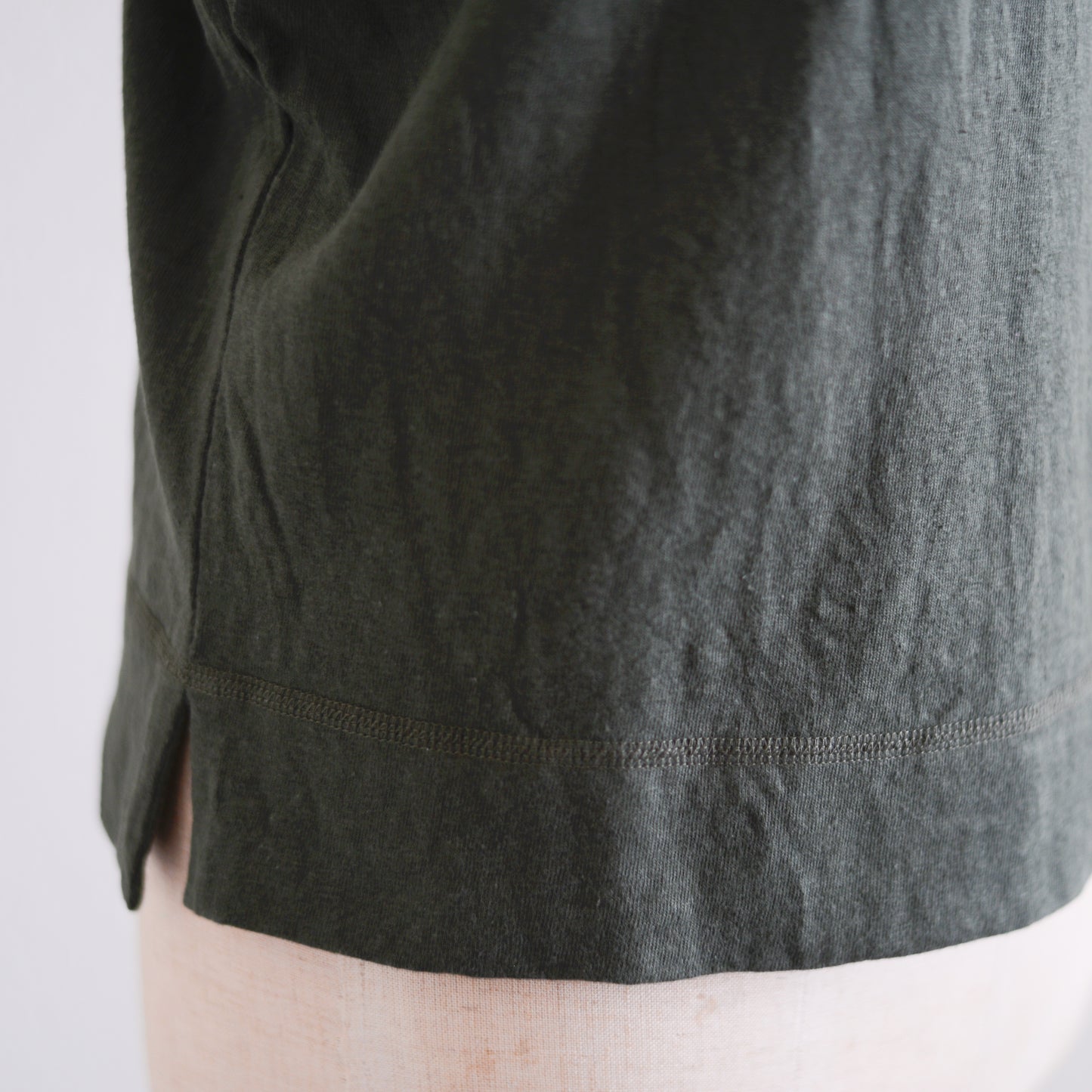 コットンラグランフレンチTシャツ Khaki
