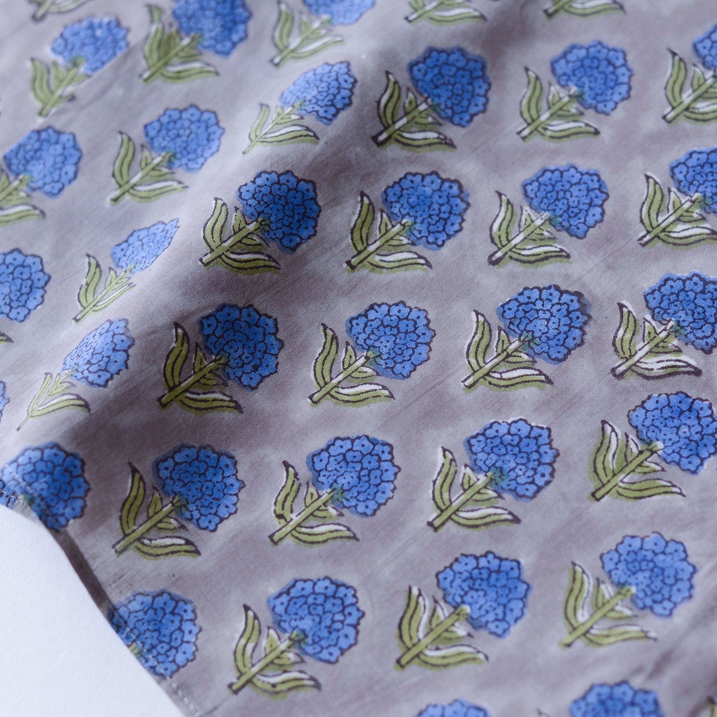 Cotton Handkerchief - Hydrangea
