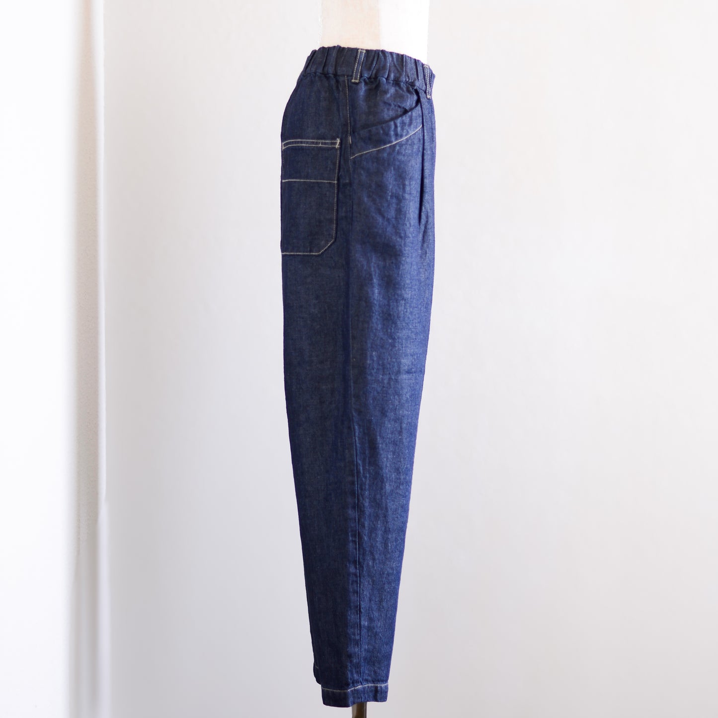 リネンデニムイージーコックパンツ Indigo