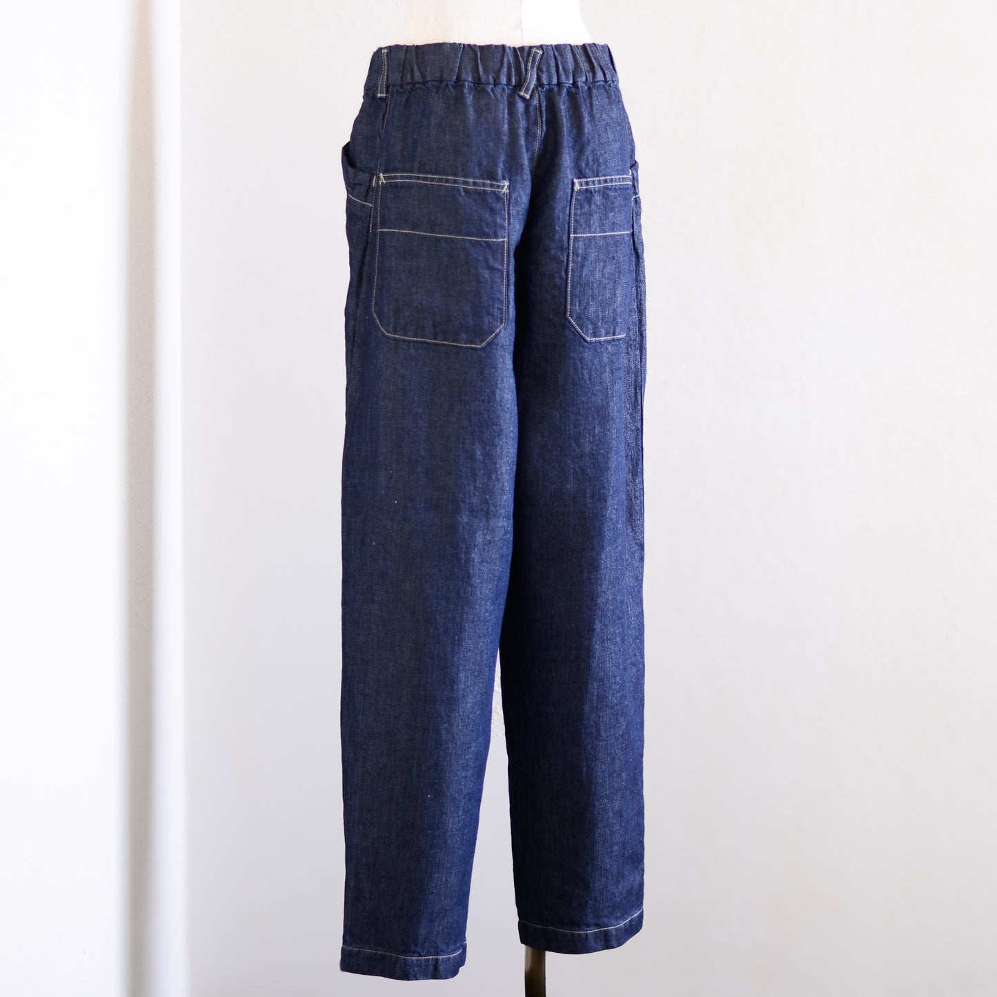 リネンデニムイージーコックパンツ Indigo