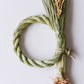 Straw rice ear decoration with roots, L size