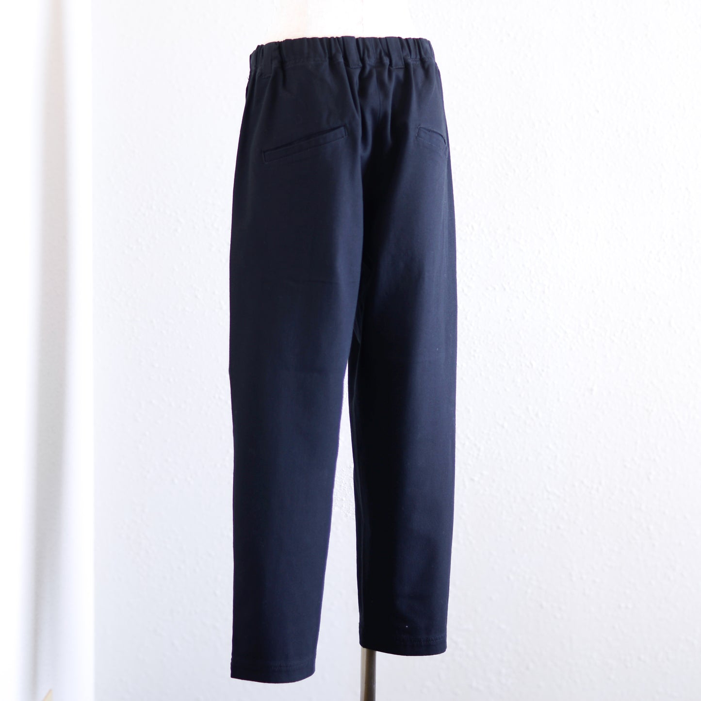 オーガニックコットンマチポケットアンクルパンツ Black