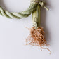 Straw rice ear decoration with roots, L size