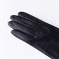 Cashmere-lined leather gloves in Black