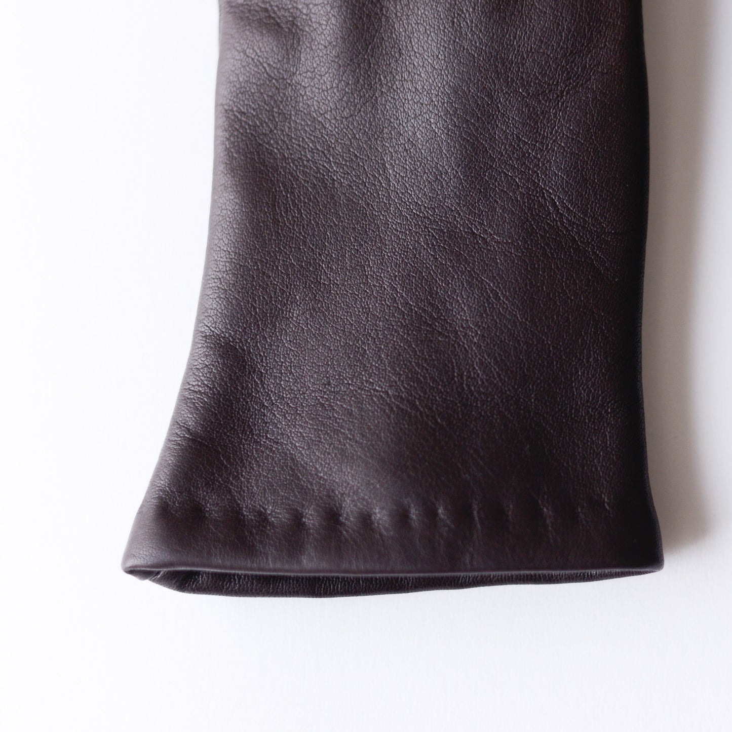 Cashmere-lined leather gloves, Brown