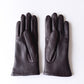 Cashmere-lined leather gloves, Brown