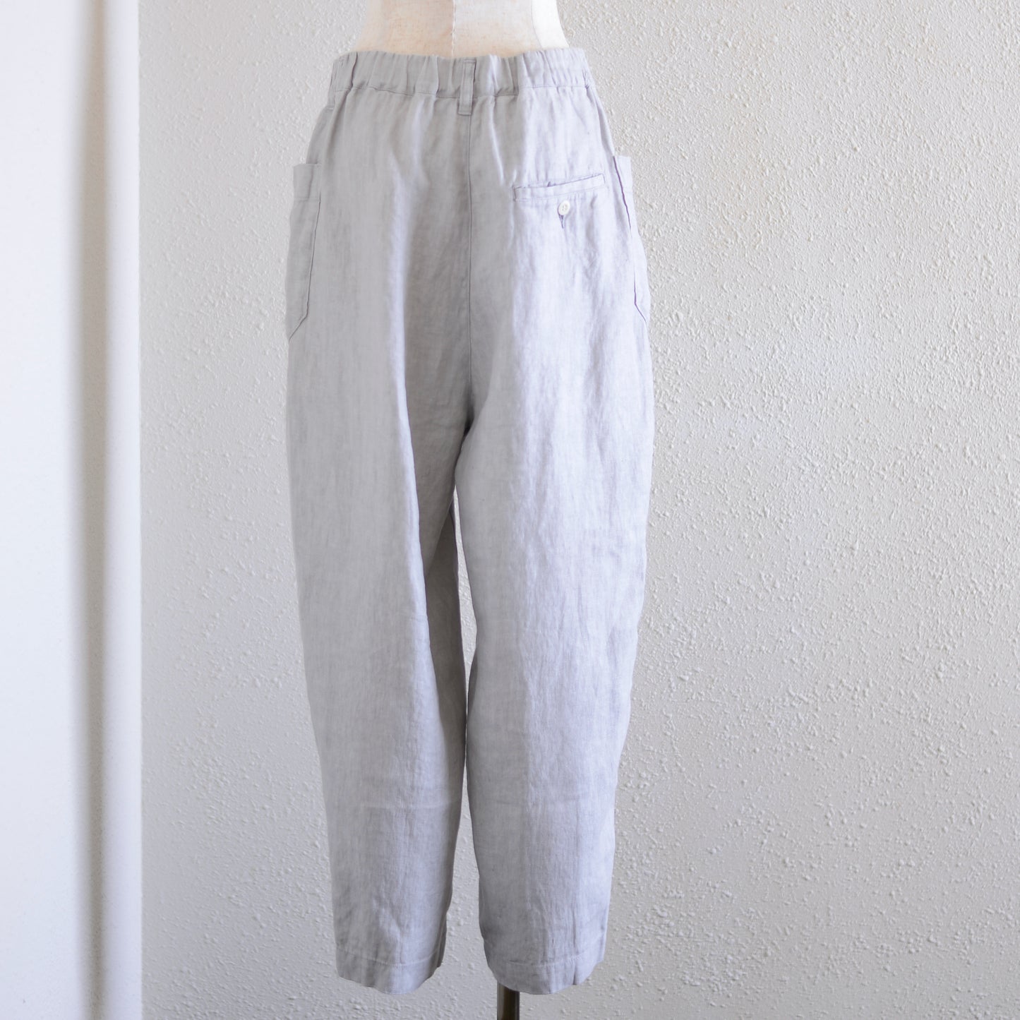 リネンサイドポケットバレルパンツ Gray
