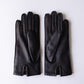 Cashmere-lined deerskin gloves in Black