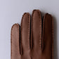 Cashmere-lined deerskin gloves, Brown