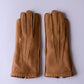Cashmere-lined deerskin gloves, Beige