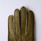 Khaki Curly Shearling Leather Gloves