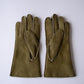 Khaki Curly Shearling Leather Gloves