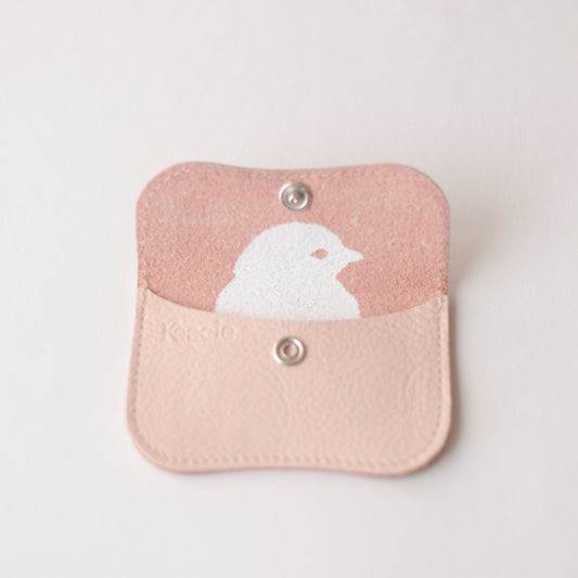 レザーコインカードケース Pink