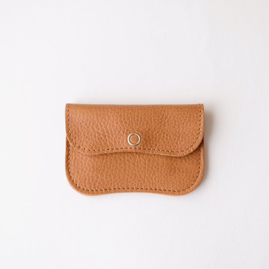 レザーコインカードケース Cognac