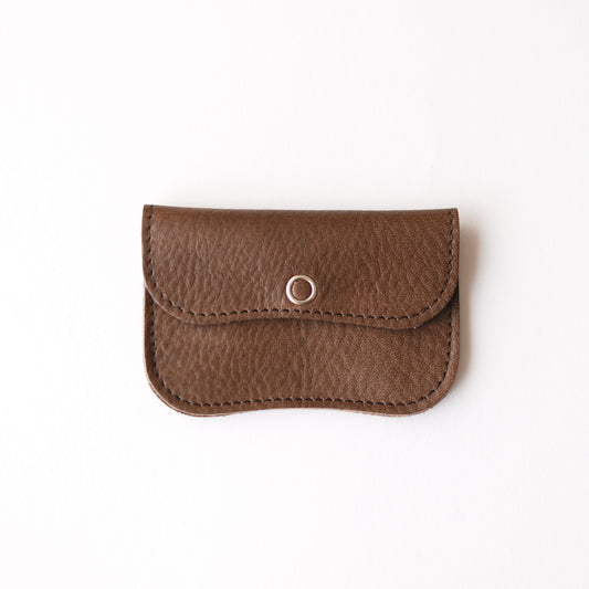 レザーコインカードケース Brown