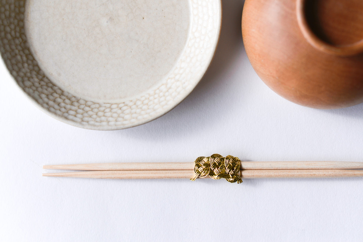 Mizuhiki Chopsticks (3 pairs) Gold