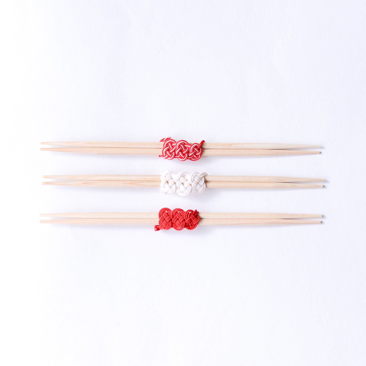 Mizuhiki Chopsticks (3 pairs) Red