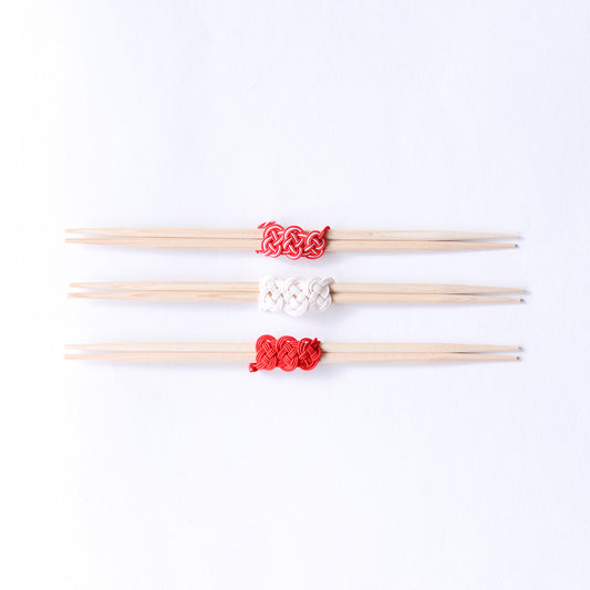 Mizuhiki Chopsticks (3 pairs) Red