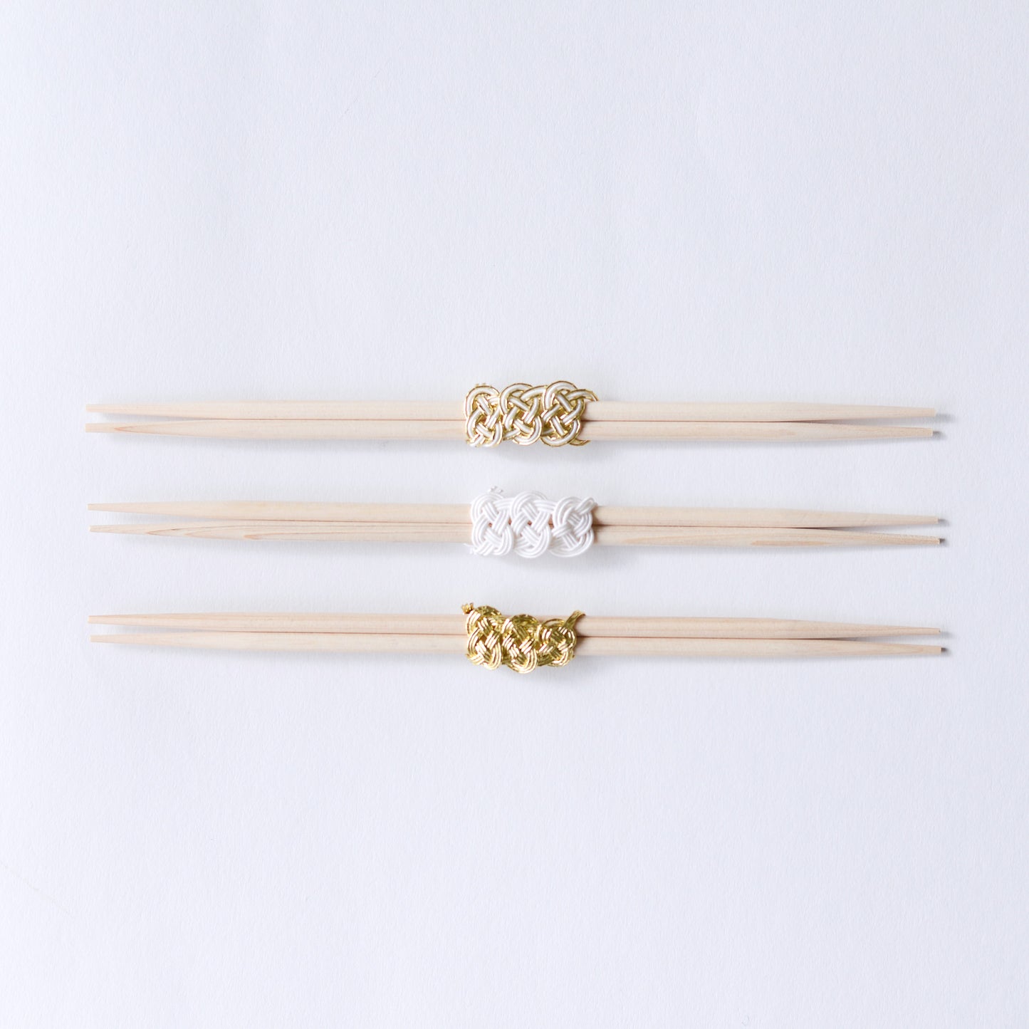 Mizuhiki Chopsticks (3 pairs) Gold