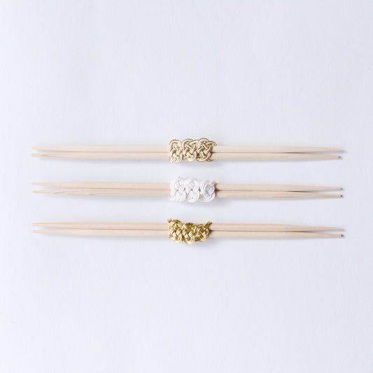 Mizuhiki Chopsticks (3 pairs) Gold